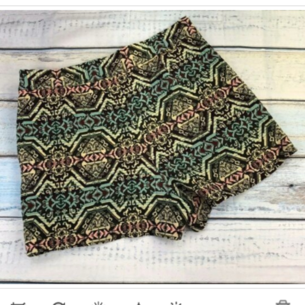 Topshop Tall Shorts High Waist Southwest Jacquard